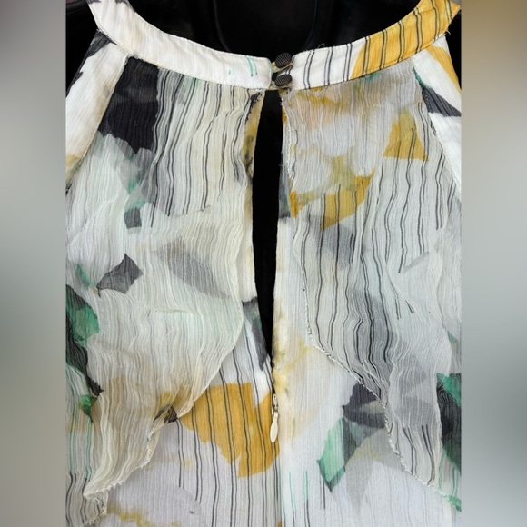 Anthropologie women’s Garden Party Dress Floral Ruffle Size 12 midi preloved - Picture 5 of 14